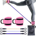 Kit Correias de tornozelo c/ faixas de resistência