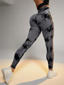 Calça Legging Empina Tie Dye Detalhes