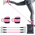 Kit Correias de tornozelo c/ faixas de resistência