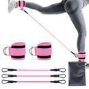 Kit Correias de tornozelo c/ faixas de resistência