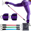 Kit Correias de tornozelo c/ faixas de resistência