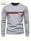 Camiseta Masculina Manga Longa Paris
