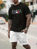 Conjuntos Paris (Opção Camiseta Manga Longa, Manga Curta, Calça ou Shorts)