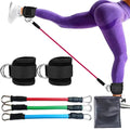 Kit Correias de tornozelo c/ faixas de resistência