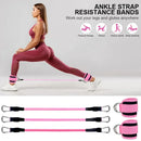 Kit Correias de tornozelo c/ faixas de resistência