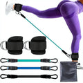 Kit Correias de tornozelo c/ faixas de resistência