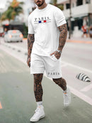Conjuntos Paris (Opção Camiseta Manga Longa, Manga Curta, Calça ou Shorts)
