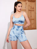Conjunto Top c/ Bojo e shorts Empina Tie-Dye