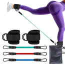 Kit Correias de tornozelo c/ faixas de resistência