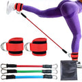 Kit Correias de tornozelo c/ faixas de resistência