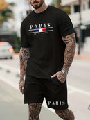 Conjuntos Paris (Opção Camiseta Manga Longa, Manga Curta, Calça ou Shorts)