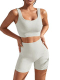 Conjunto Top e Shorts Canelado