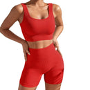 Conjunto Top e Shorts Canelado