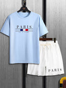 Conjuntos Paris (Opção Camiseta Manga Longa, Manga Curta, Calça ou Shorts)