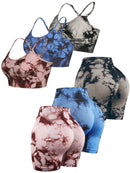 Conjunto Top c/ Bojo e shorts Empina Tie-Dye