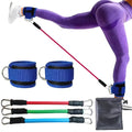 Kit Correias de tornozelo c/ faixas de resistência